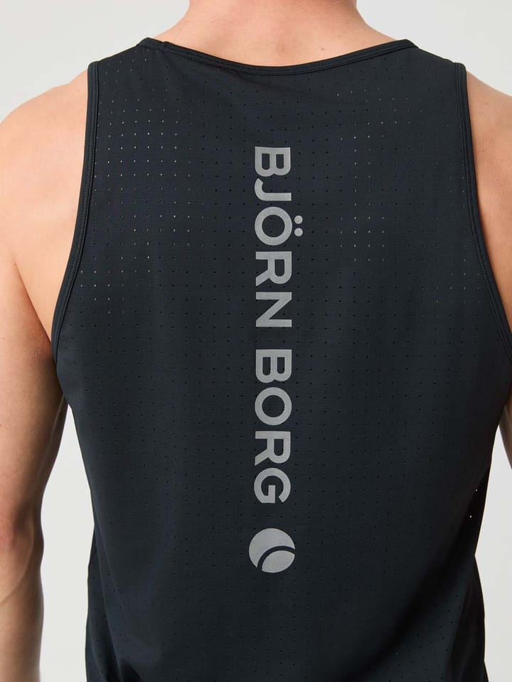Björn Borg Men's Borg Running Perforated Tank Black Beauty Björn Borg