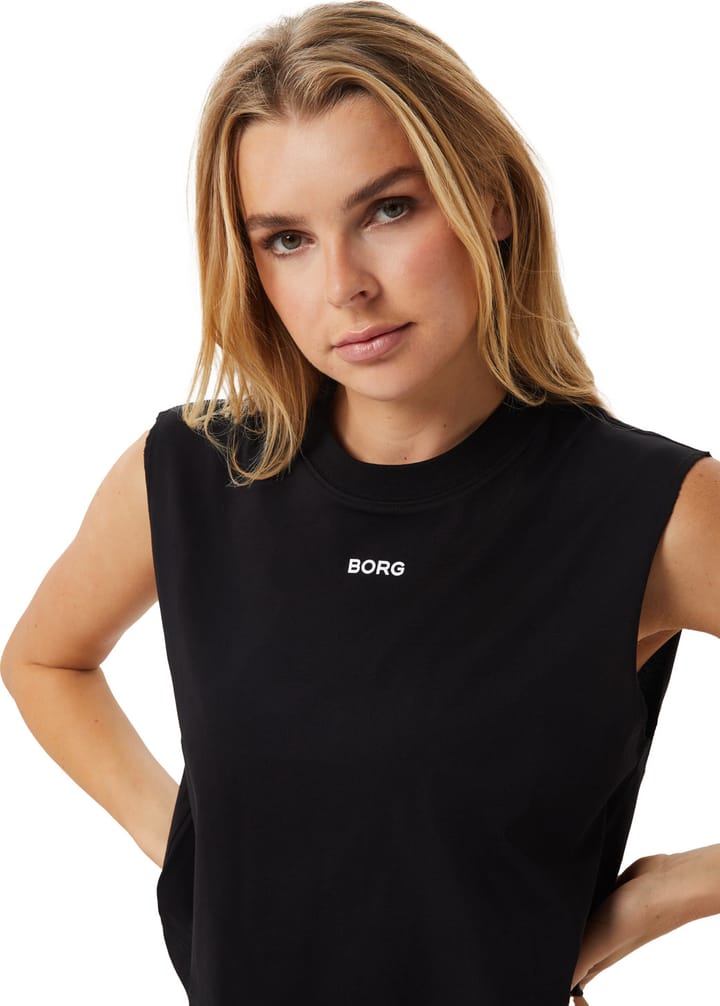 Björn Borg Women's Borg Cropped Tank Black Beauty Björn Borg Björn Borg Women's Borg Cropped Tank Black Beauty Björn Borg
