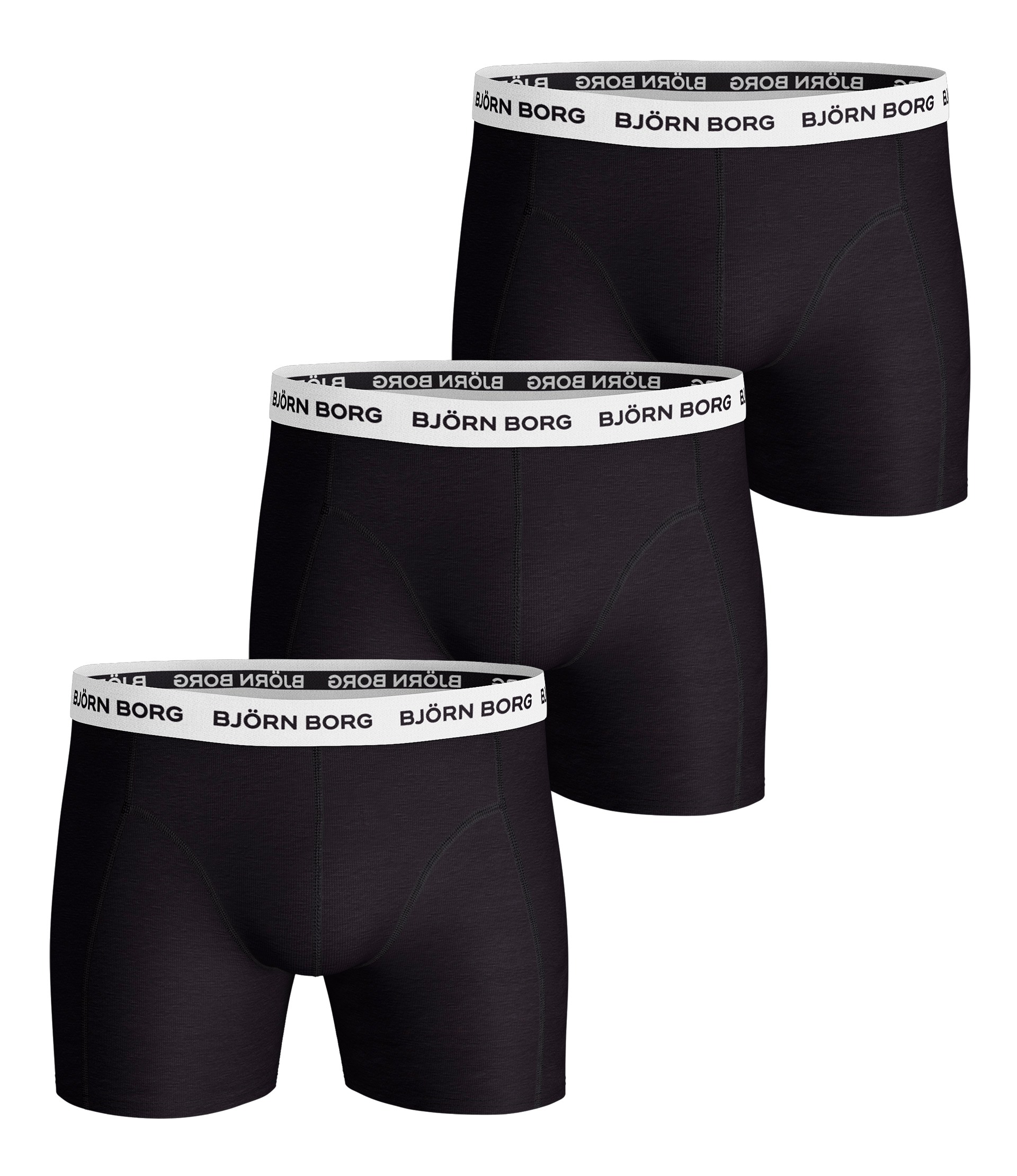 Björn Borg Men's Cotton Stretch Boxer 3-Pack Multipack 4 Alusvaatteet L