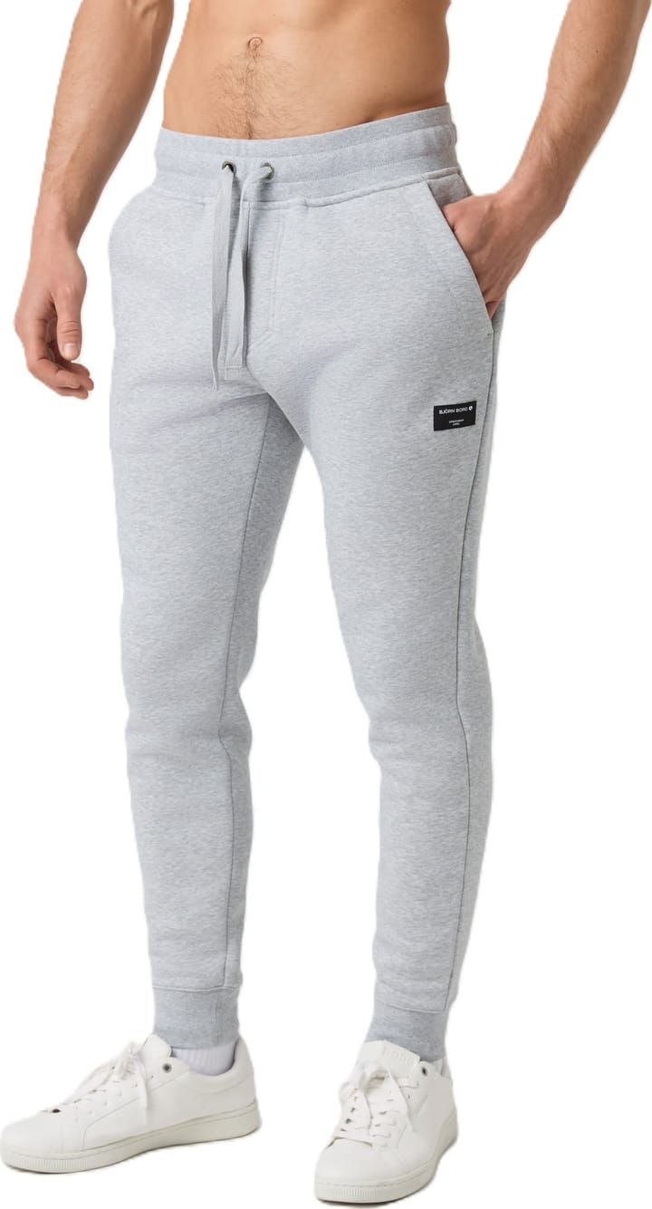 Björn Borg Men's Centre Tapered Sweatpants Light Grey Melange Björn Borg