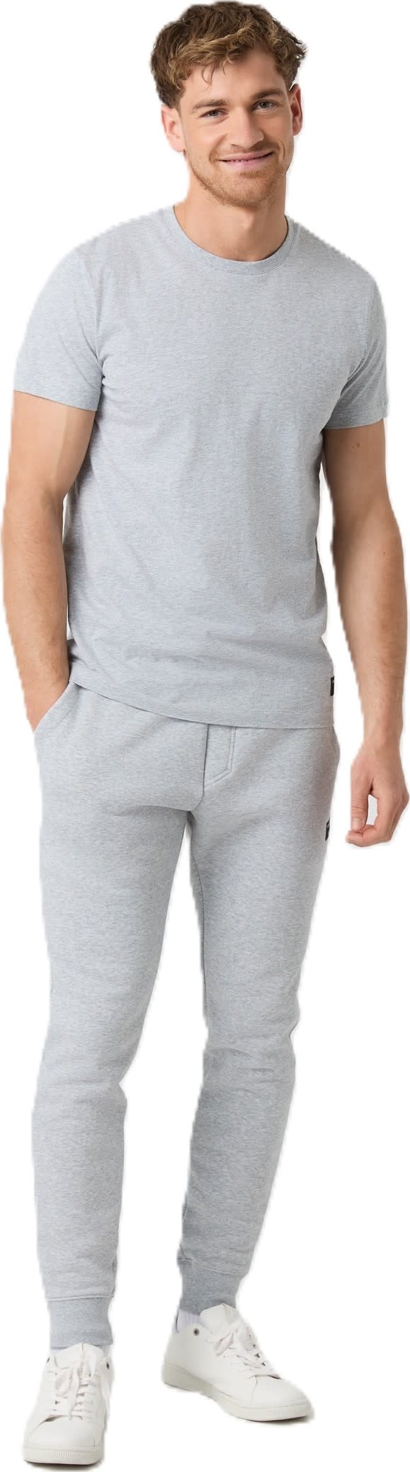 Björn Borg Men's Centre Tapered Sweatpants Light Grey Melange Björn Borg