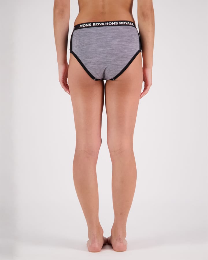 Mons Royale Women's Sylvia Boyleg Grey Heather / Black Mons Royale