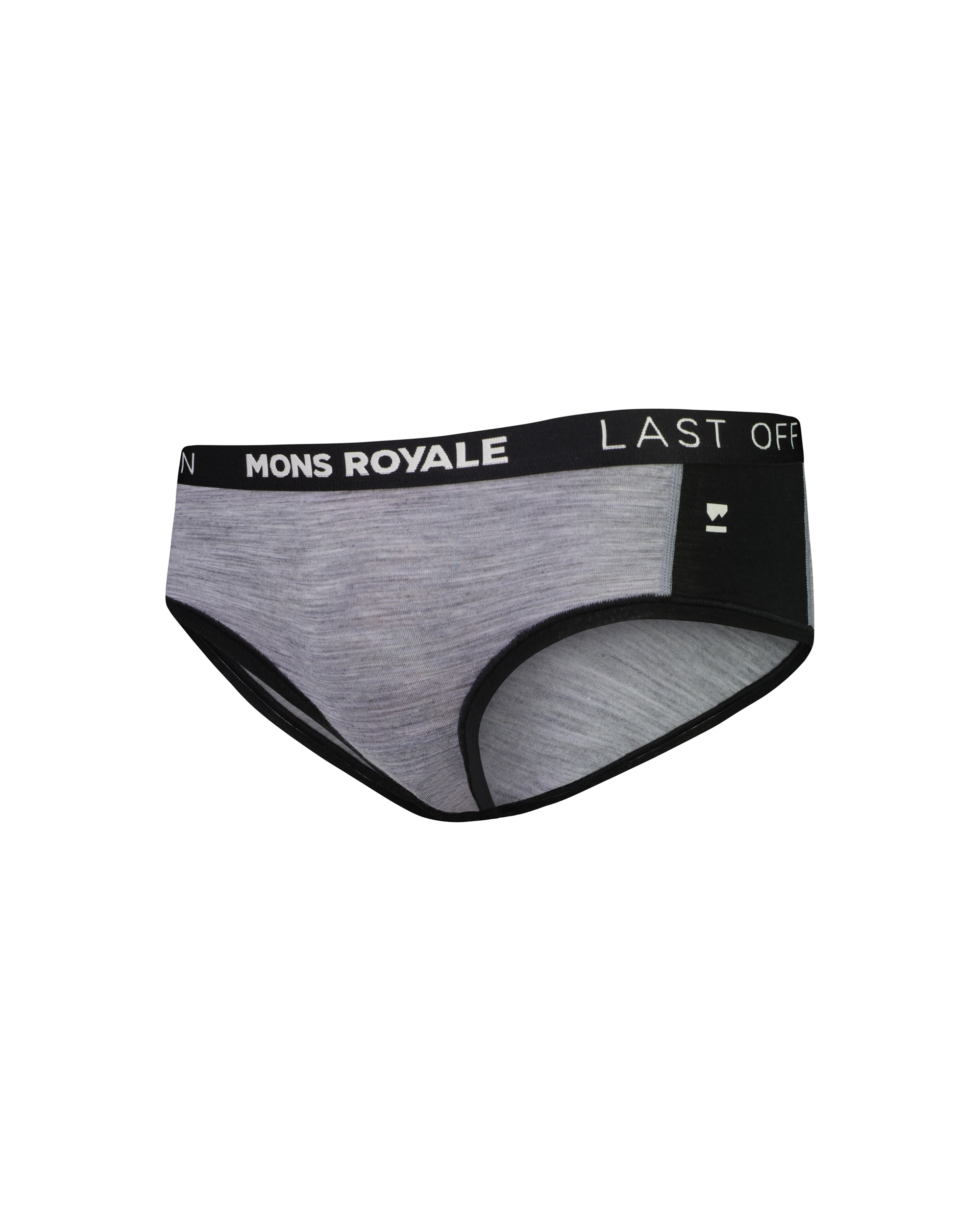 Mons Royale Women's Sylvia Boyleg Grey Heather / Black Underkläder L