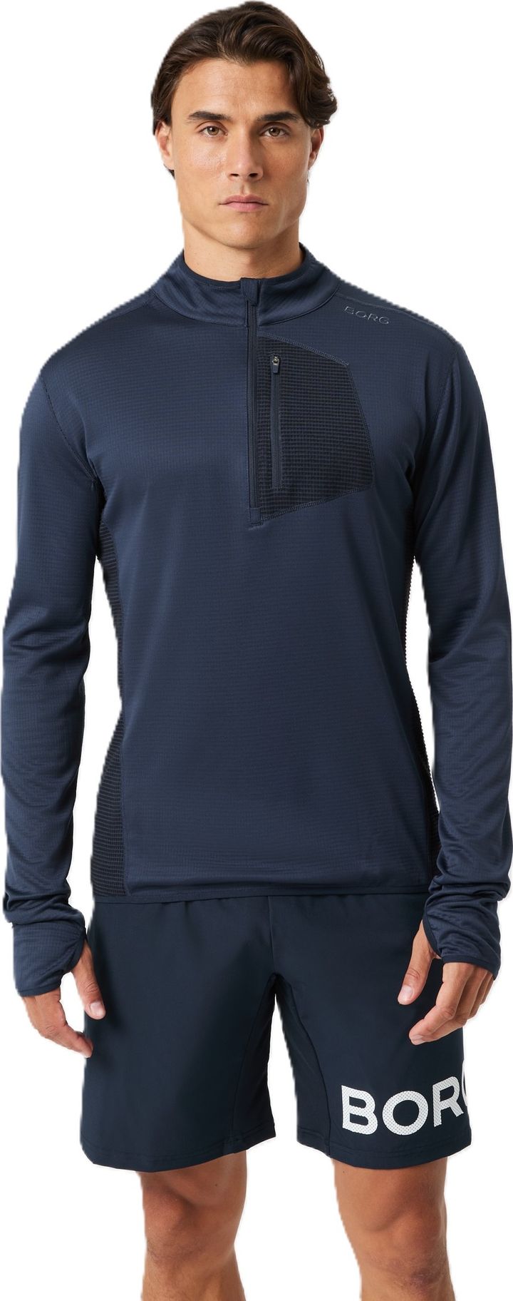 Björn Borg Men's Borg Fleece Midlayer  Night Sky Björn Borg