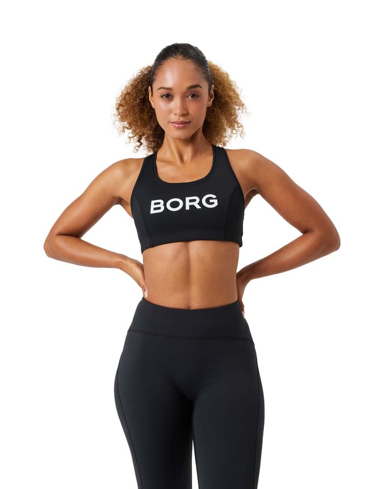 Björn Borg Women's Borg Mid Support Sports Bra Black Beauty Björn Borg