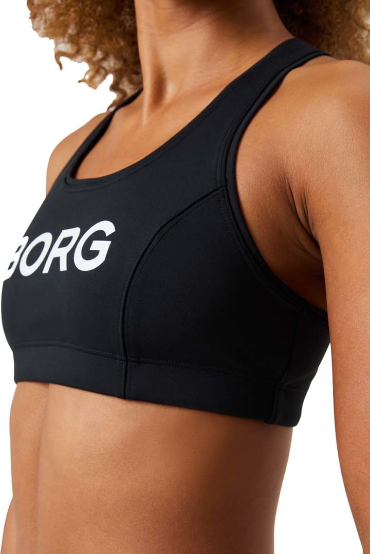 Björn Borg Women's Borg Mid Support Sports Bra Black Beauty Björn Borg