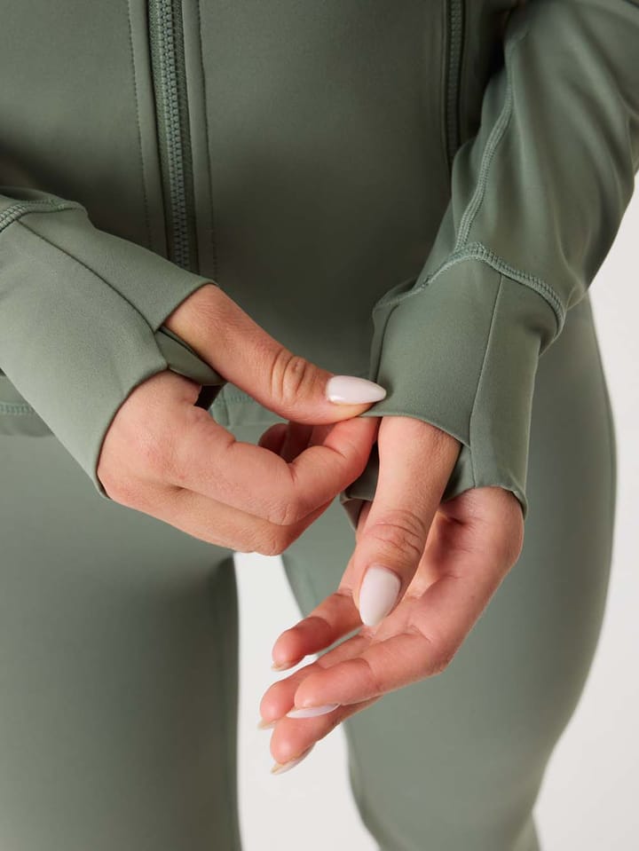 Björn Borg Women's Borg Soft Zip Midlayer Agave Green Björn Borg