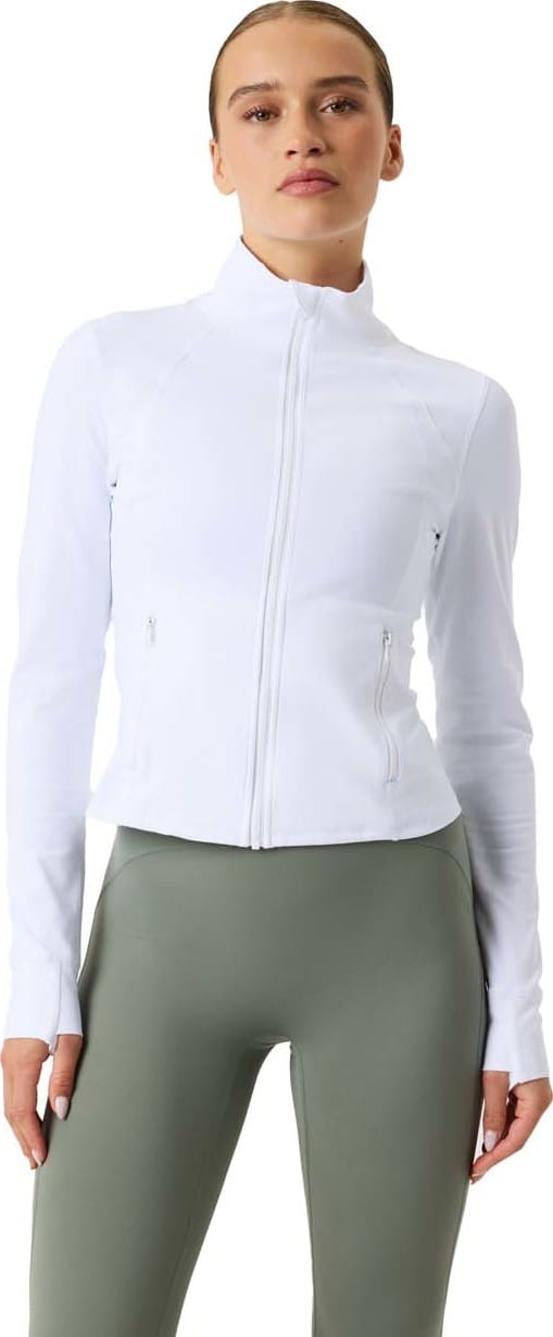Björn Borg Women's Borg Soft Zip Midlayer Brilliant White Björn Borg