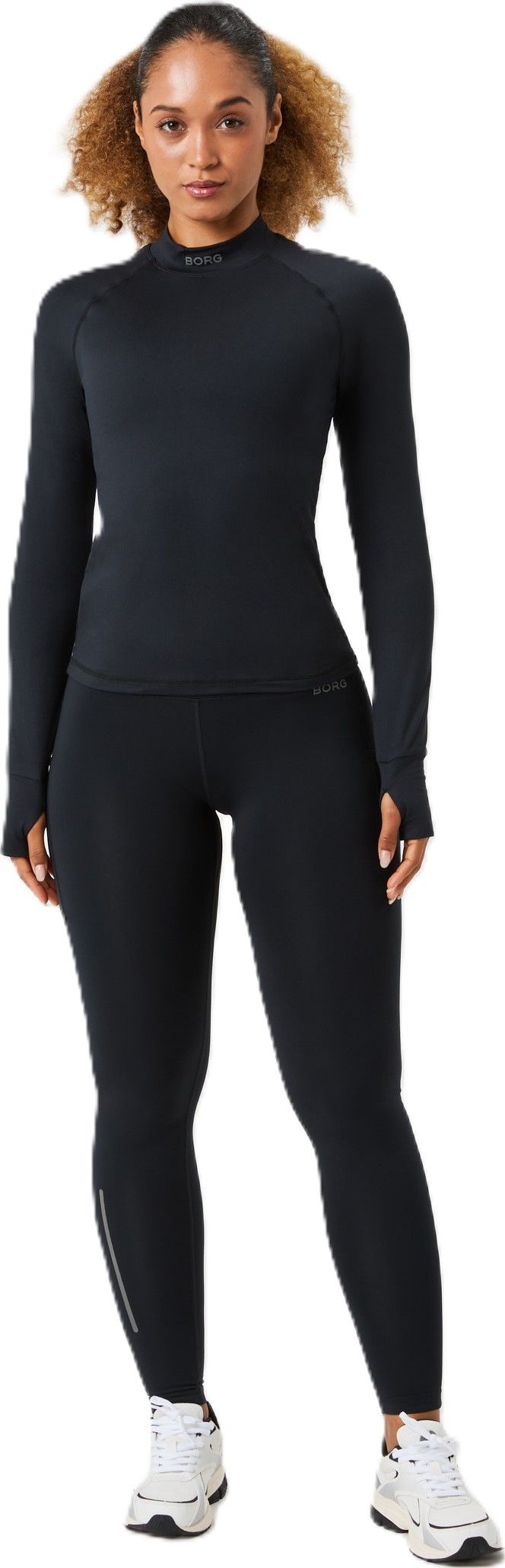 Björn Borg Women's Borg Performance Brushed Mockneck Black Beauty Björn Borg