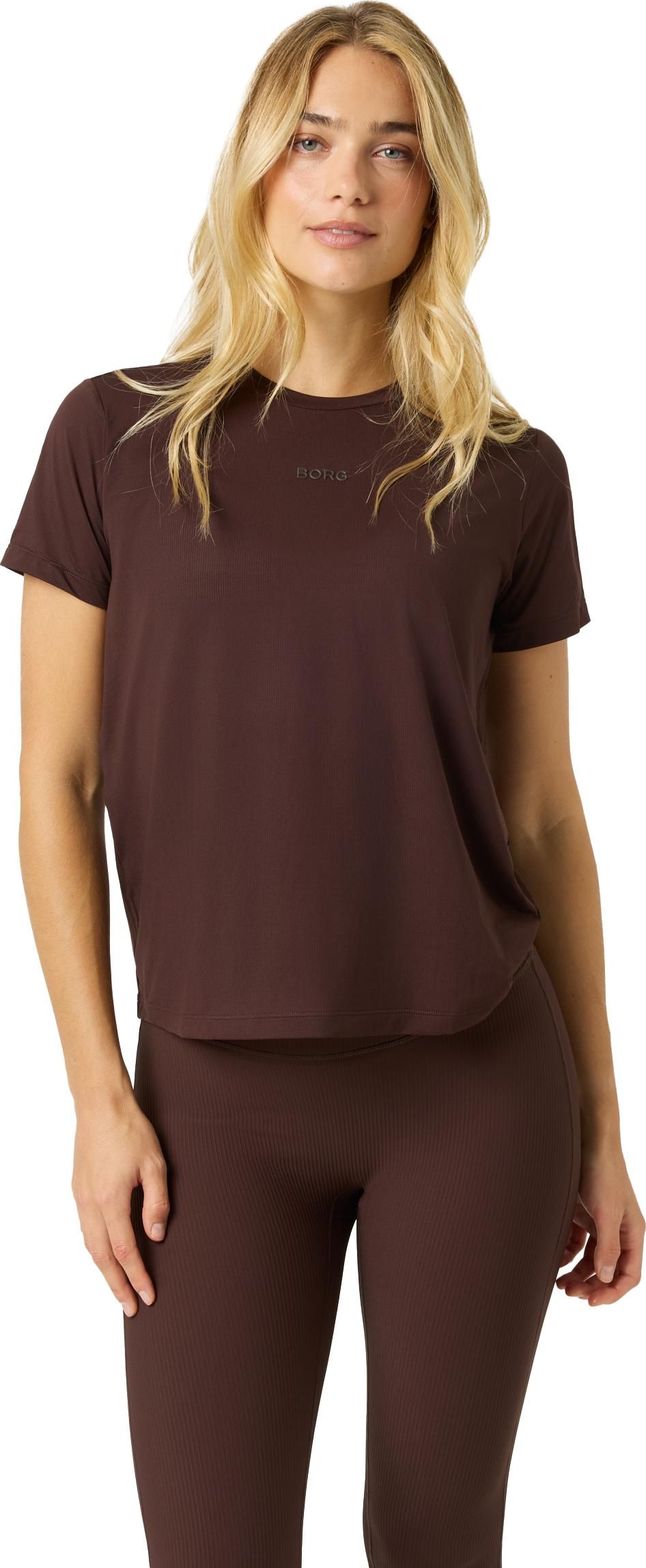 Björn Borg Women's Borg Sports T-Shirt Coffee Bean