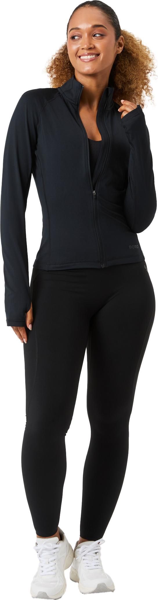 Björn Borg Women's Borg Full Zip Midlayer Black Beauty Björn Borg