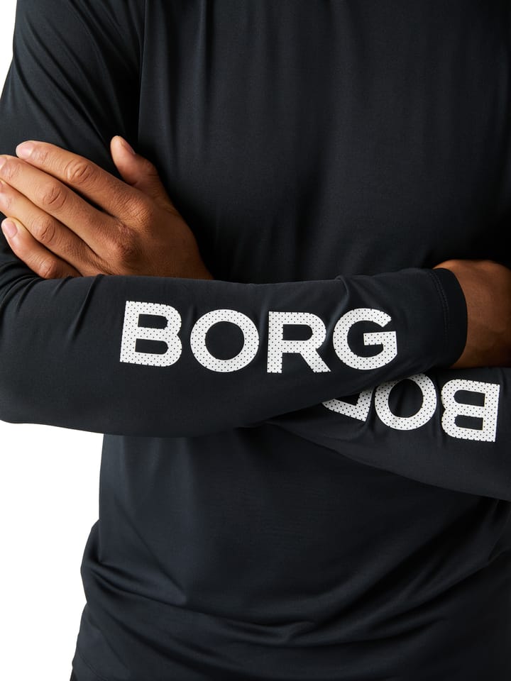 Björn Borg Men's Borg Long Sleeve T-Shirt Black Beauty Björn Borg