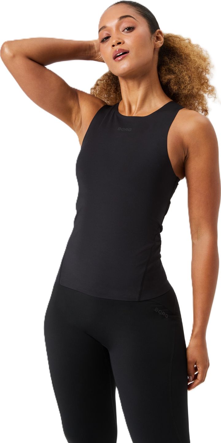 Björn Borg Women's Borg 2 In 1 Tank Top Black Beauty Björn Borg Björn Borg Women's Borg 2 In 1 Tank Top Black Beauty Björn Borg