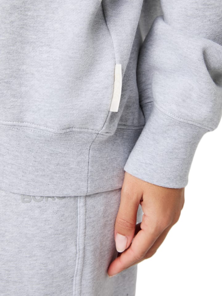Björn Borg Women's Studio Oversized Hoodie Light Grey Melange Björn Borg