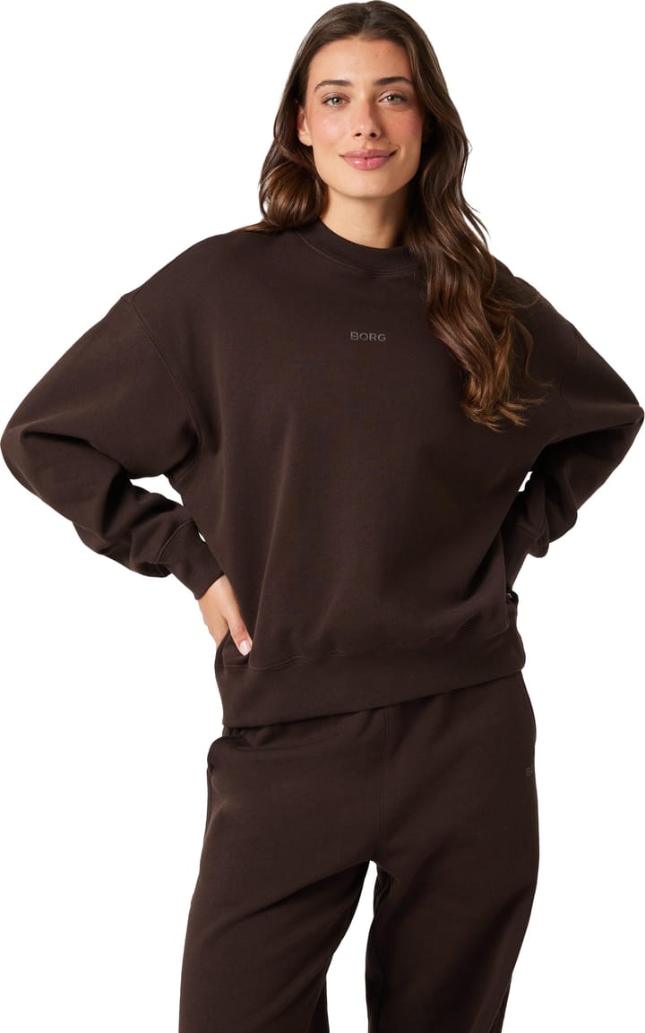 Björn Borg Women's Studio Oversized Sweatshirt Coffee Bean Björn Borg