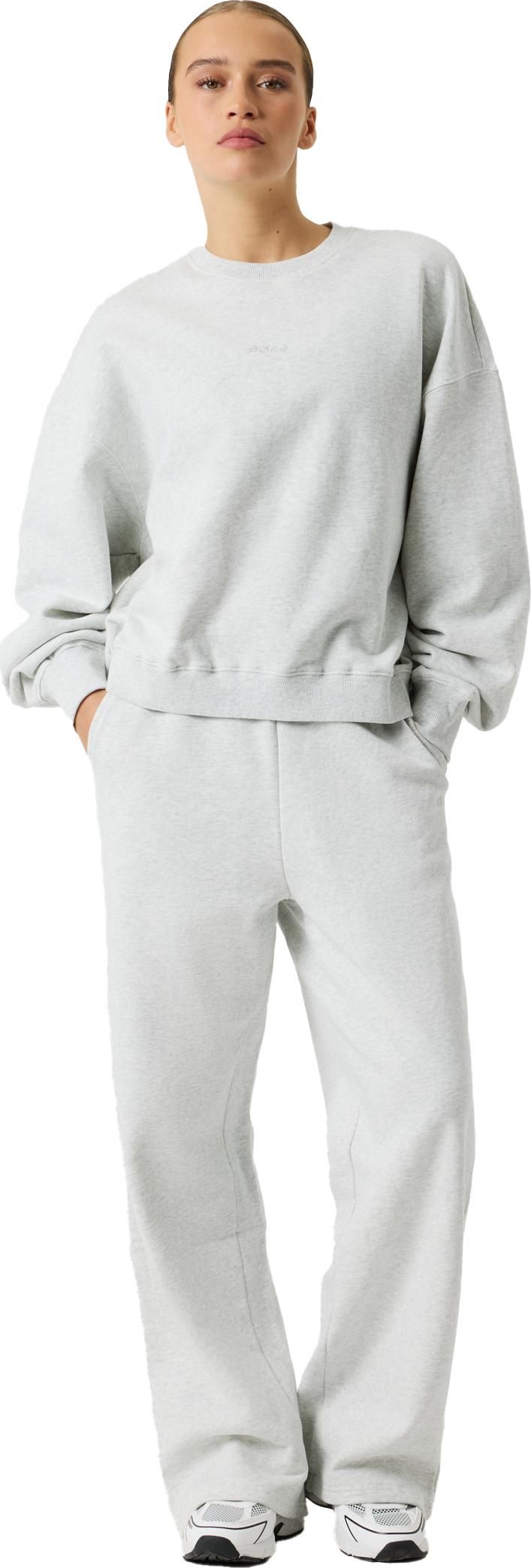 Björn Borg Women's Studio Oversized Sweatshirt Ultra Light Grey Melange Björn Borg