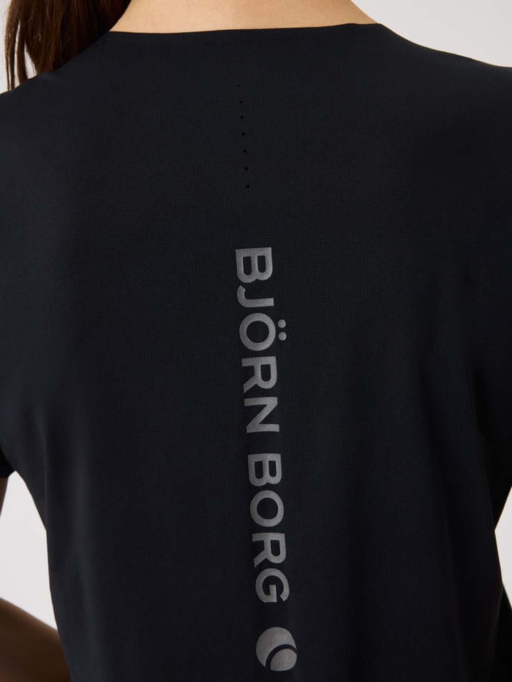 Björn Borg Women's Borg Performance Feather T-Shirt Black Beauty Björn Borg