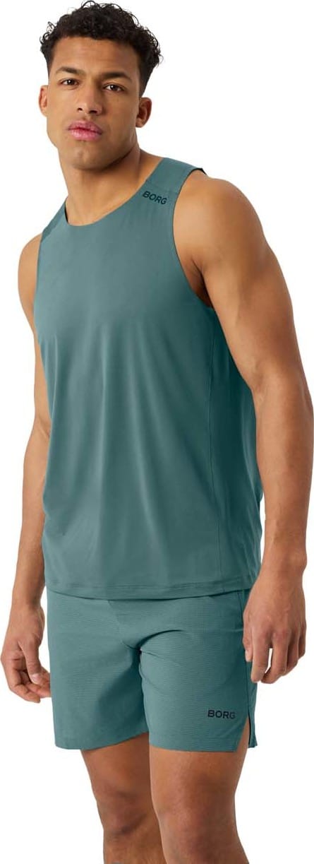 Björn Borg Men's Borg Feather Tank Balsam Green