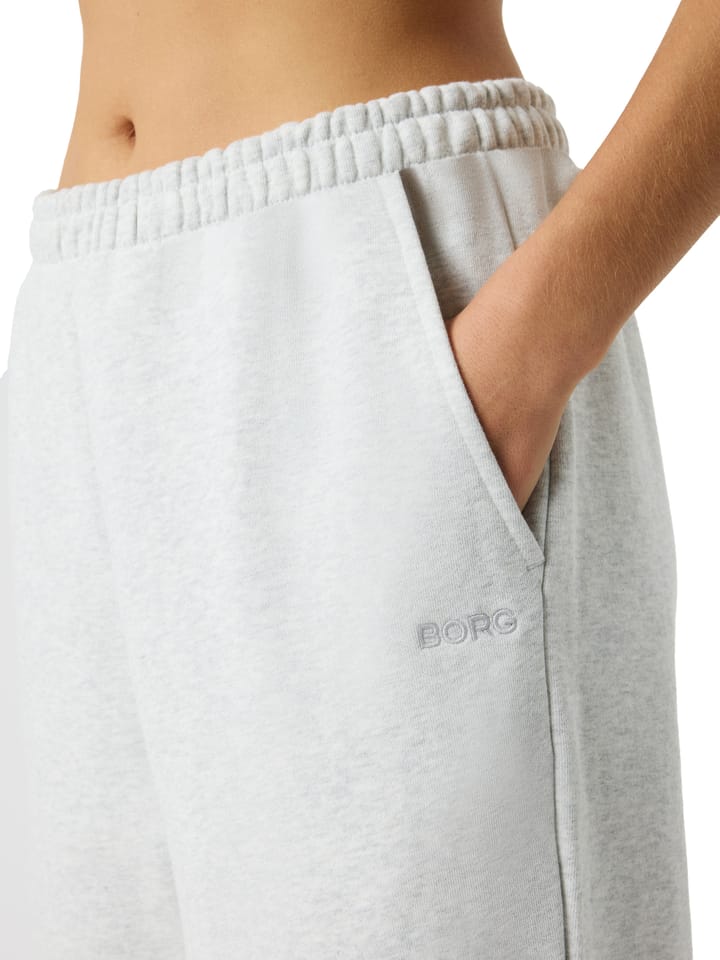 Björn Borg Women's Studio Oversized Straight Sweatpants Ultra Light Grey Melange Björn Borg