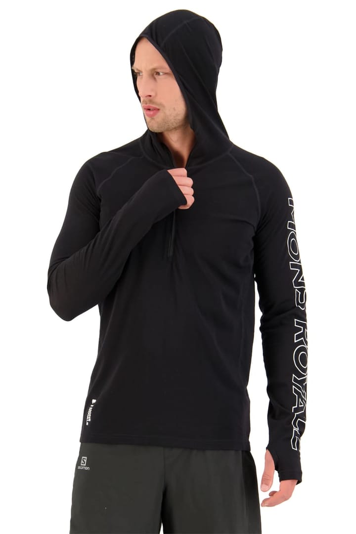Mons Royale Men's Temple Tech Hood Black Mons Royale Mons Royale Men's Temple Tech Hood Black Mons Royale