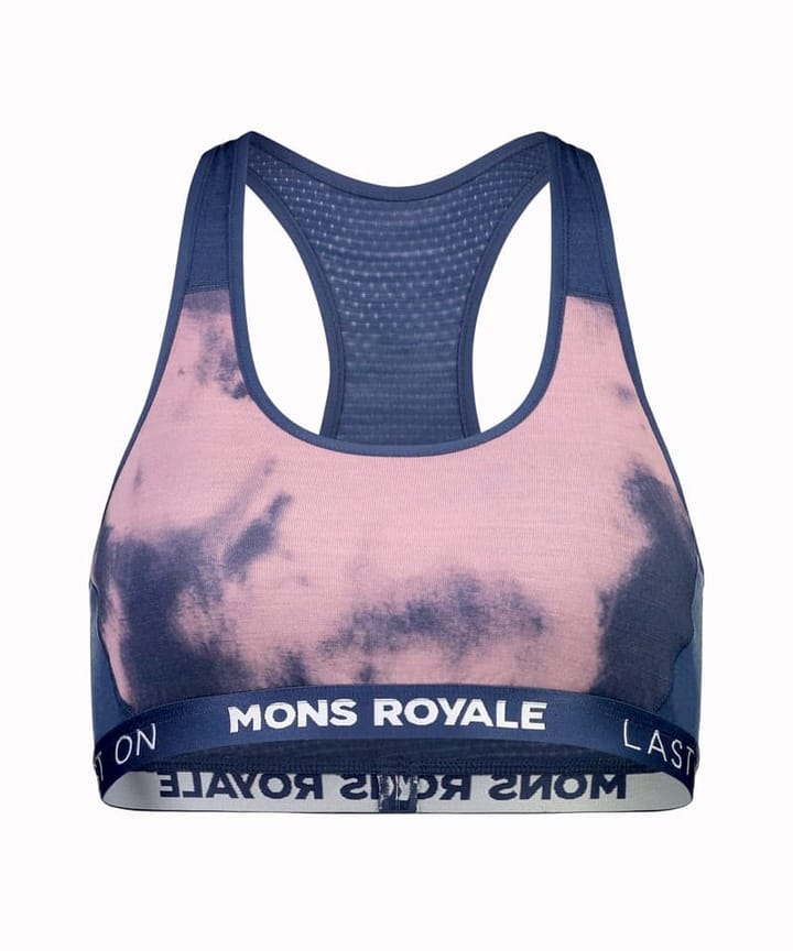 Mons Royale Sierra Sports Bra Denim Tie Dye Mons Royale