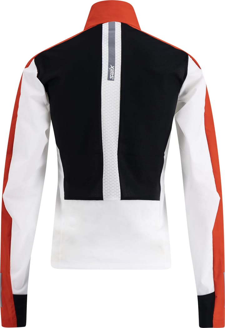 Swix Women's Roadline Wind Jacket Bright White/Fiery Red Swix