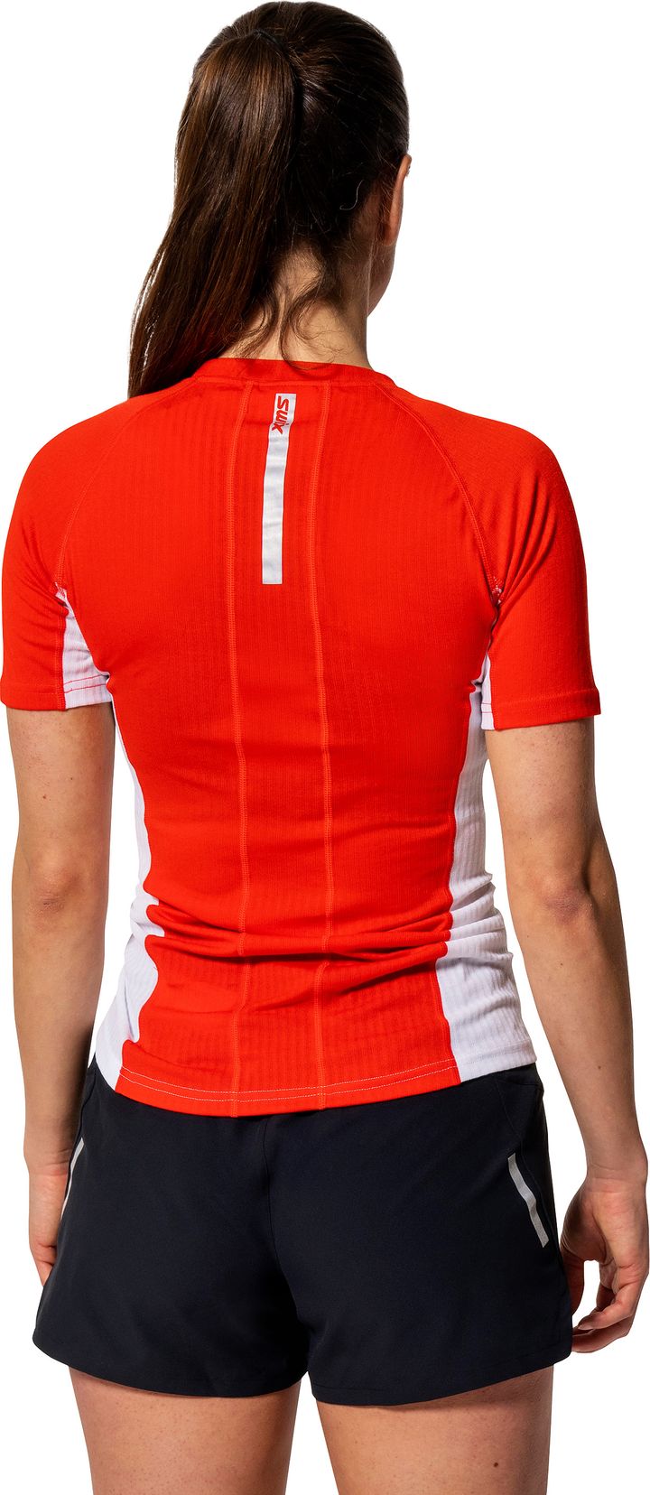 Swix Women's Roadline RaceX Short Sleeve Bright White/Fiery Red Swix