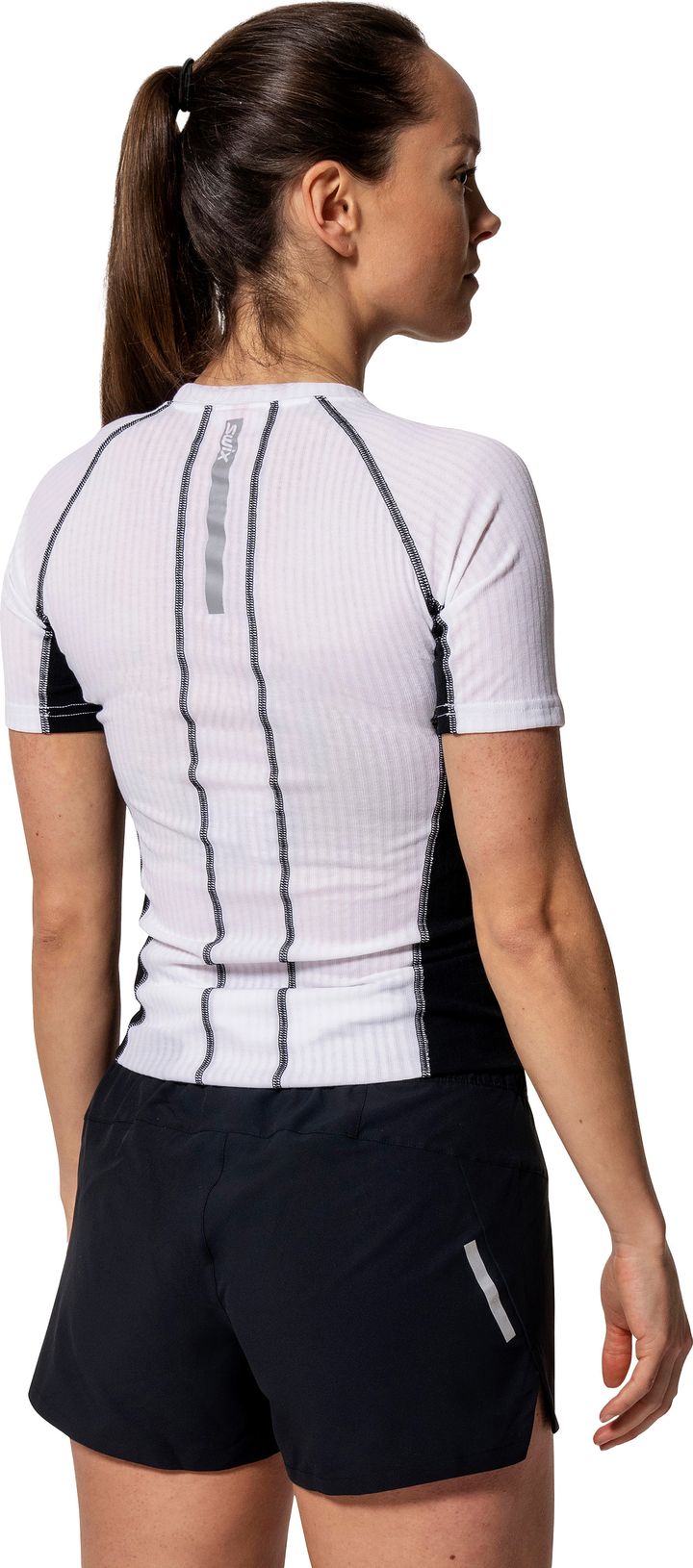 Swix Women's Roadline RaceX Short Sleeve Black/Bright White Swix