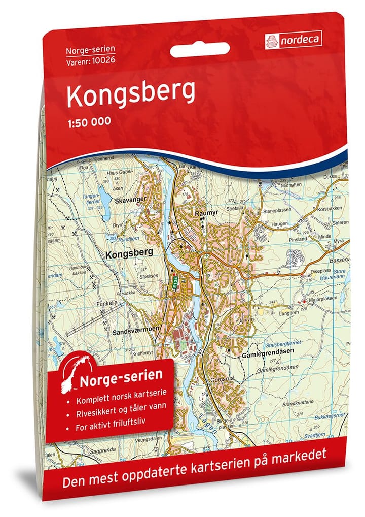 Nordeca Kongsberg Norge-Serien 1:50 000 Turkart Ugland IT