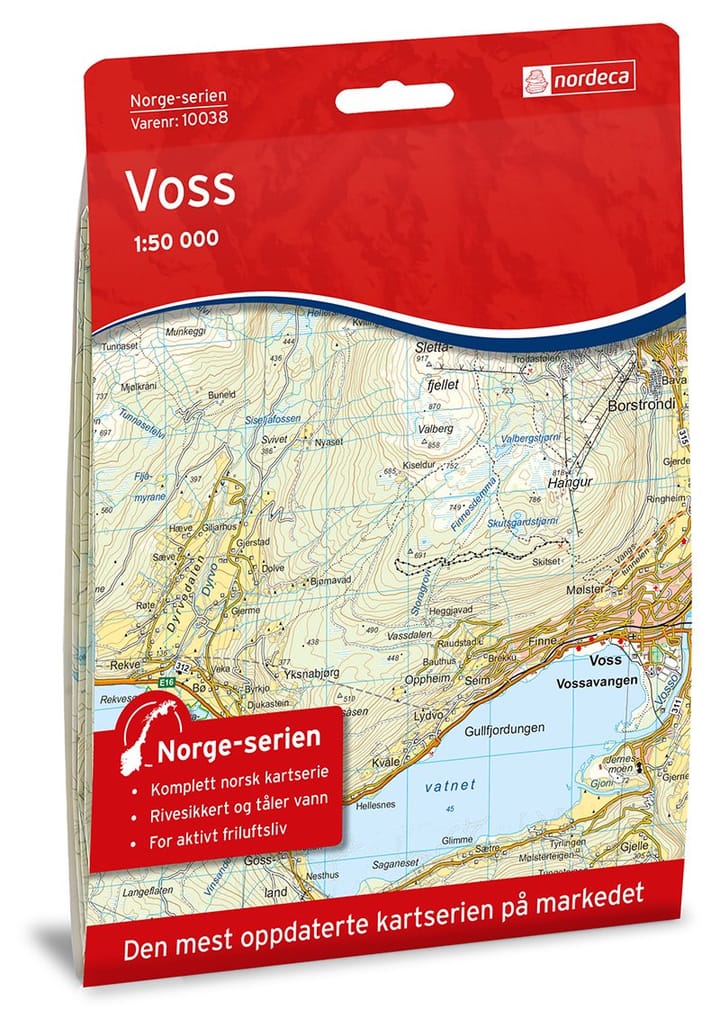 Nordeca Voss Norge-Serien 1:50 000 Turkart Ugland IT
