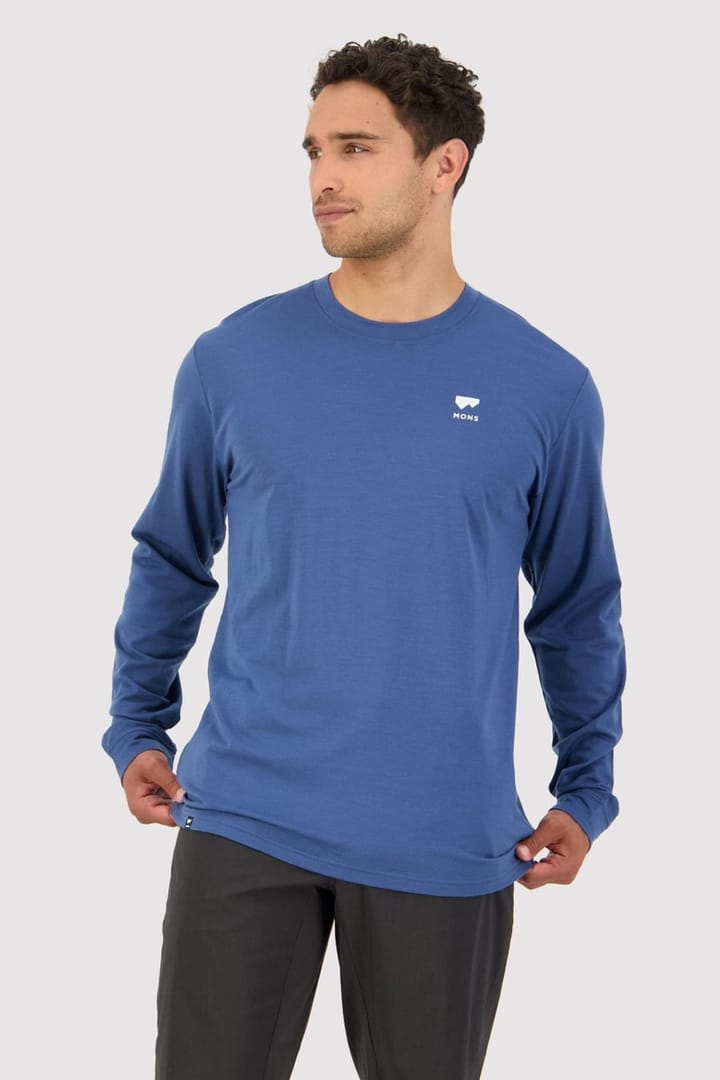 Mons Royale Men's Icon LS Dark Denim Mons Royale