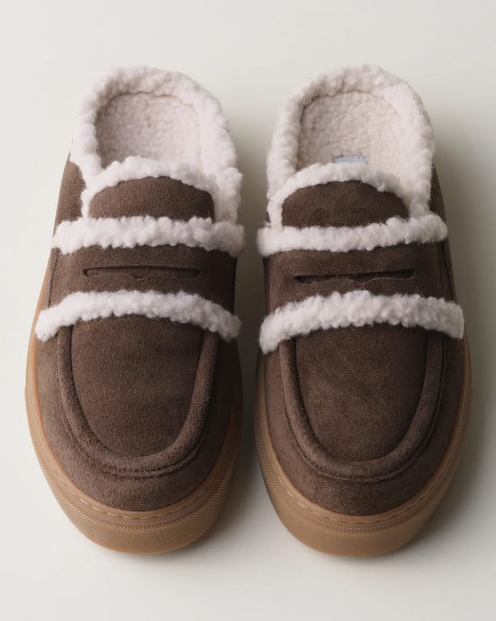 Inuikii Women's Mule Wool Dark Brown Inuikii
