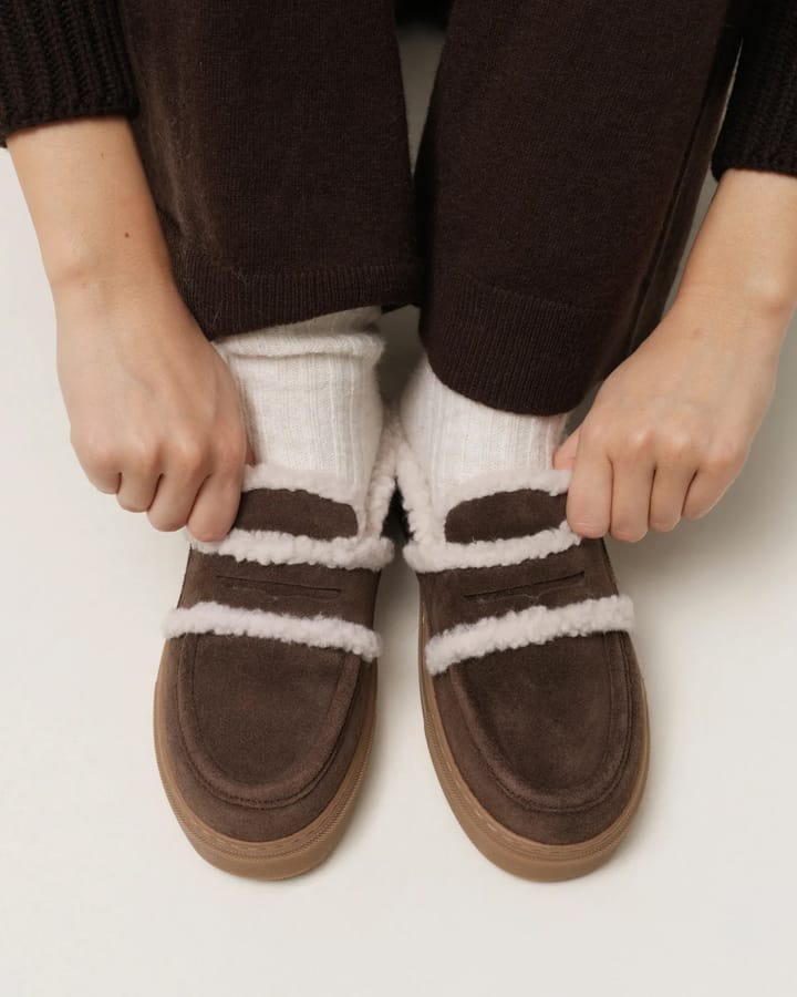 Inuikii Women's Mule Wool Dark Brown Inuikii