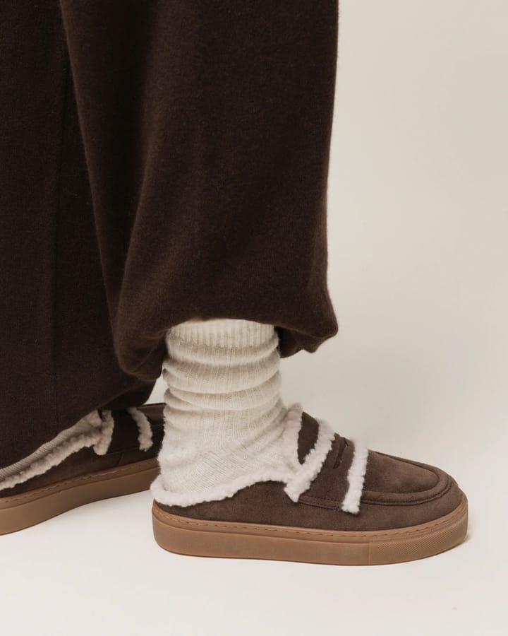 Inuikii Women's Mule Wool Dark Brown Inuikii