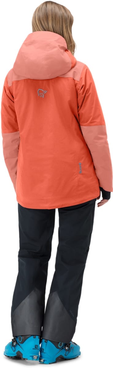 Norrøna Women's Lofoten Gore-tex Thermo100 Jacket Orange Alert/Peach Amber Norrøna