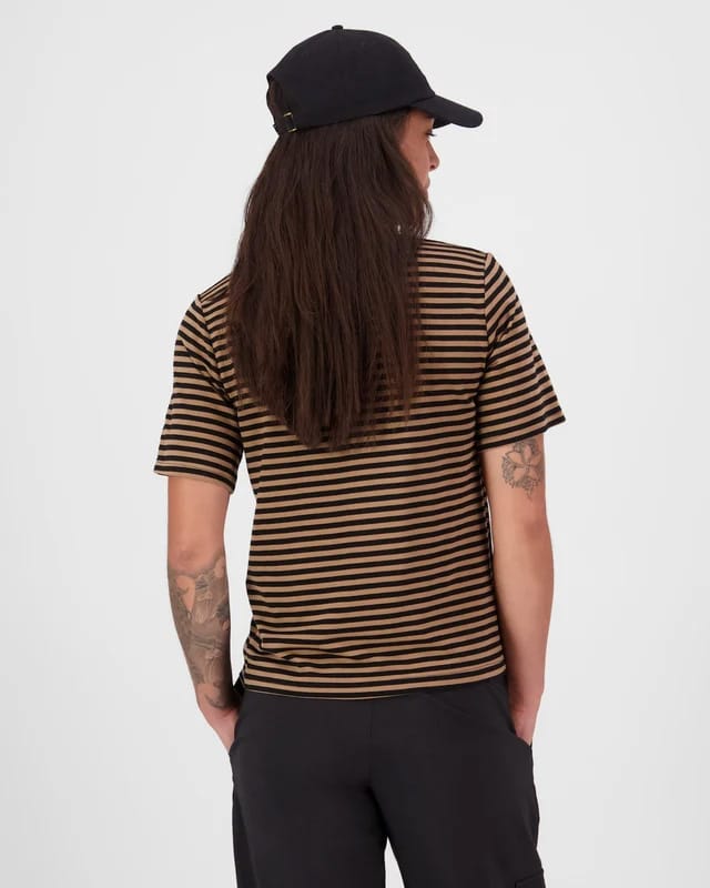 Mons Royale Women´s Icon Merino T-Shirt  Mr Stripe Toffee Mons Royale