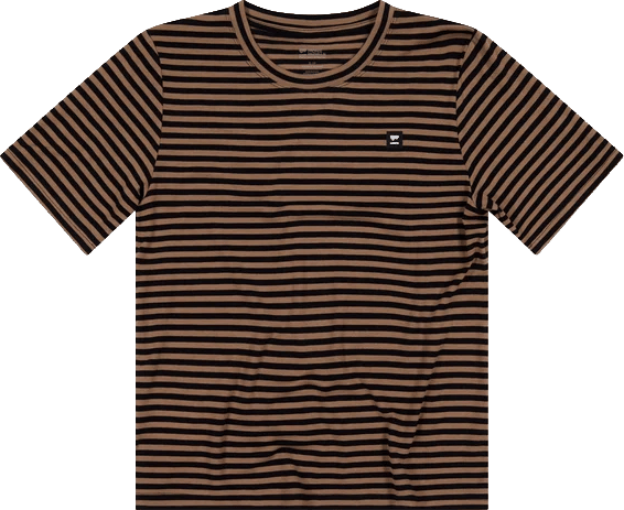 Mons Royale Women´s Icon Merino T-Shirt  Mr Stripe Toffee Mons Royale