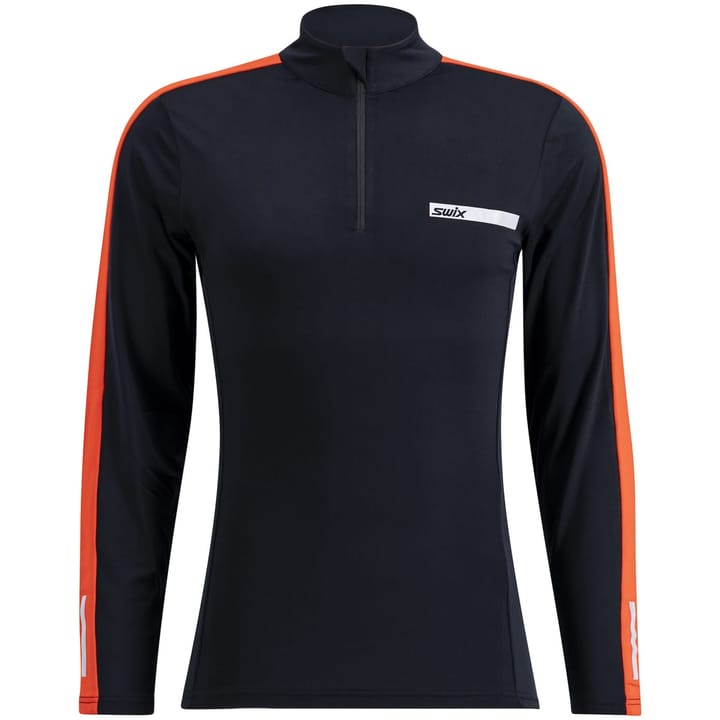 Swix Roadline Nts Half Zip Baselayer Top M Black/Fiery Red Swix