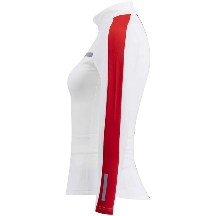 Swix Roadline Nts Half Zip Baselayer Top W Bright White/Fiery Red Swix