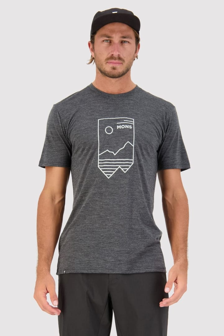 Mons Royale Men's Zephyr Merino Cool T-Shirt Smoke Mons Royale Mons Royale Men's Zephyr Merino Cool T-Shirt Smoke Mons Royale