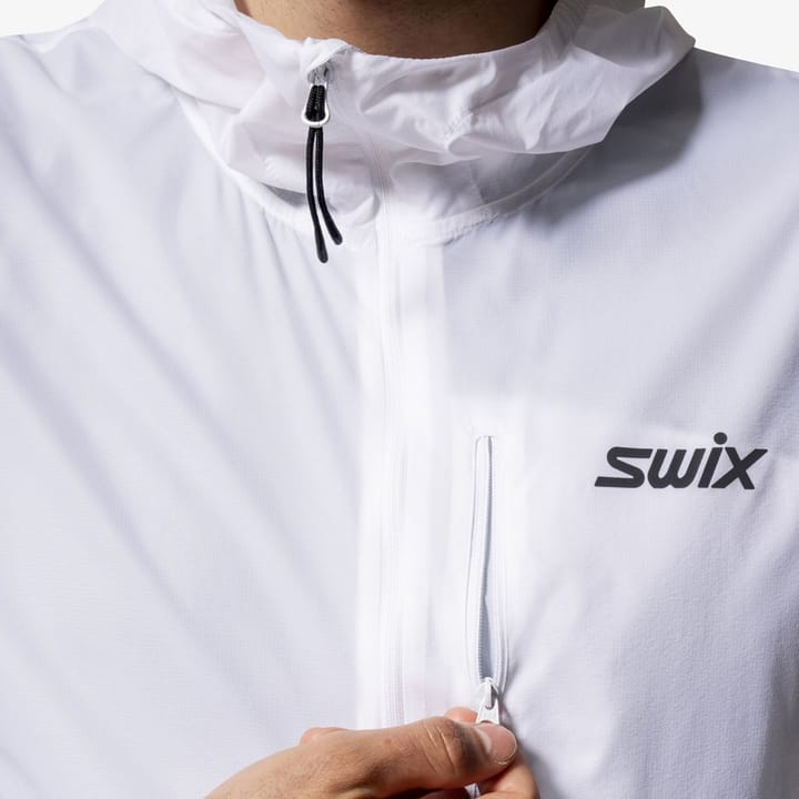 Swix Men's Pace Wind Light Hooded Jacket Bright white Swix