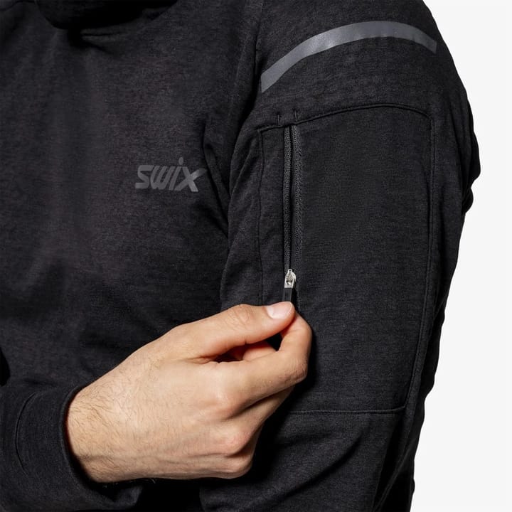 Swix Pace Midlayer Hooded M Black Swix