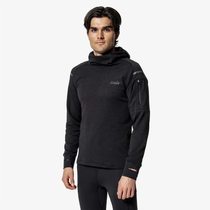 Swix Pace Midlayer Hooded M Black Swix