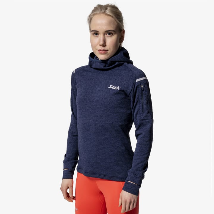 Swix Pace Midlayer Hooded W Dark navy Swix