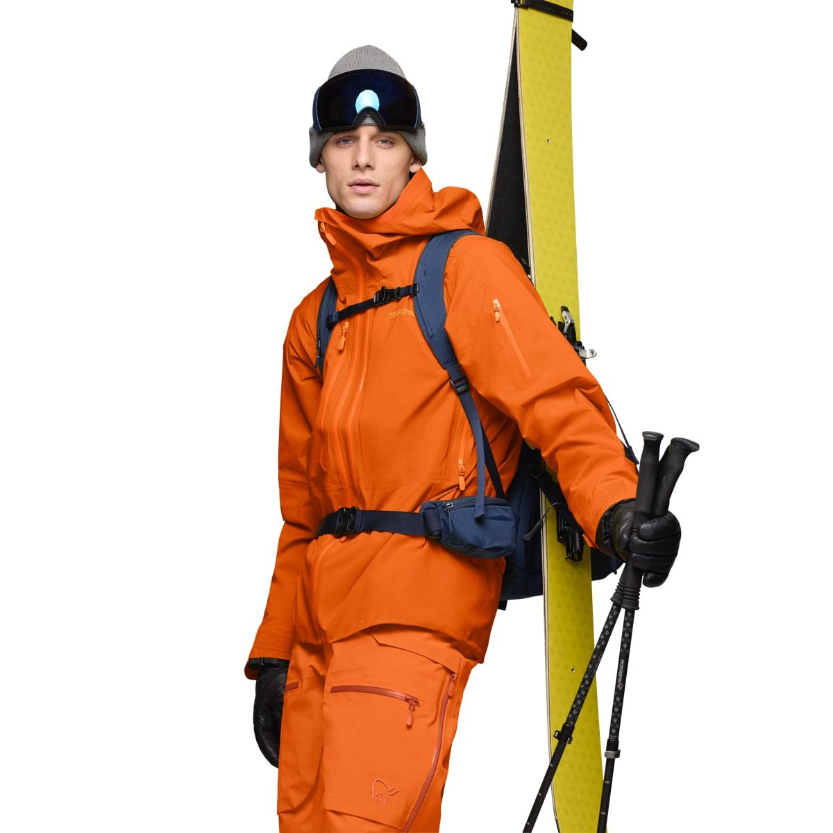 Norrøna Men's Lofoten GORE-TEX Pro Jacket Gold Flame | Buy Norrøna