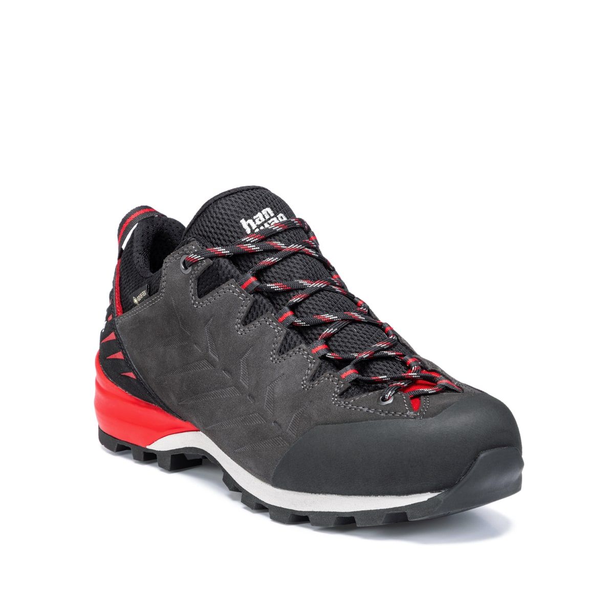 Hanwag Men's Makra Pro Low Asphalt/Red