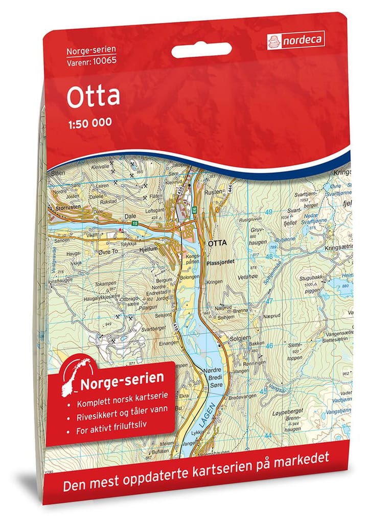 Nordeca Otta Norge-Serien 1:50 000 Turkart Ugland IT