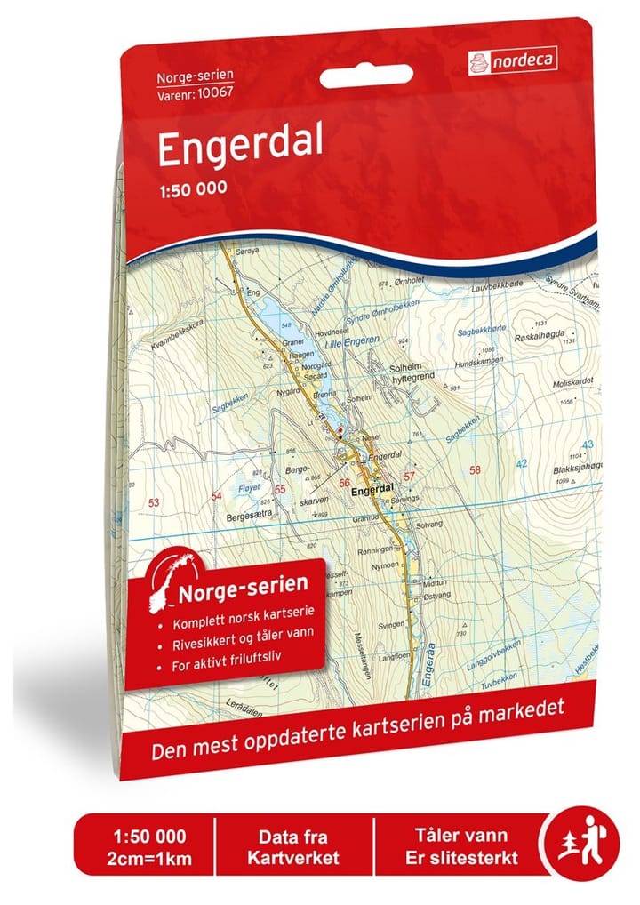 Nordeca Engerdal Norge-Serien 1:50 000 Turkart Ugland IT