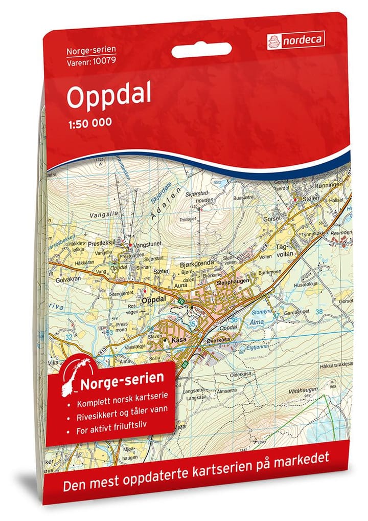 Nordeca Oppdal Norge-Serien 1:50 000 Turkart Ugland IT