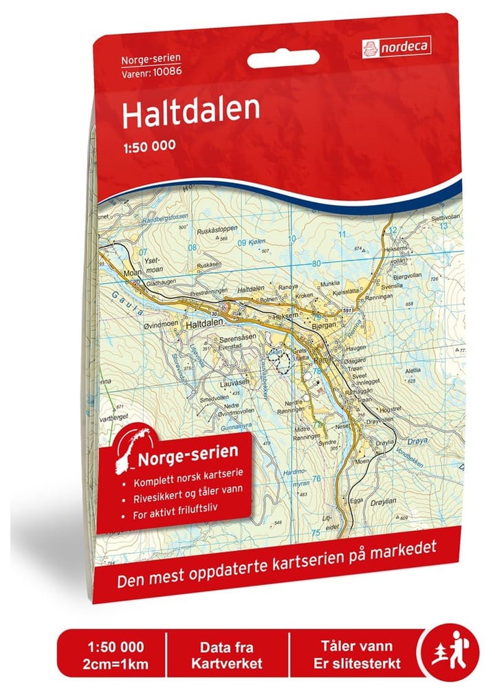 Nordeca Haltdalen Norge-Serien 1:50 000 Turkart Ugland IT